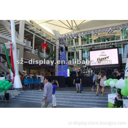 The auto show Outdoor rgb Display P25 for advertising guidance.